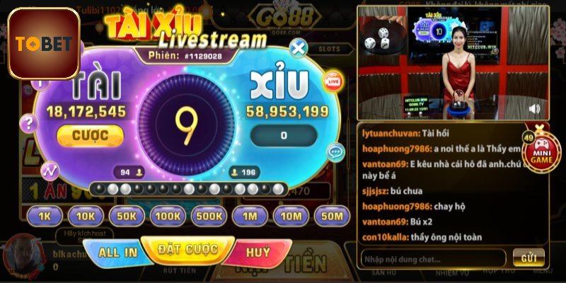 Đôi nét về game tài xỉu Tobet88