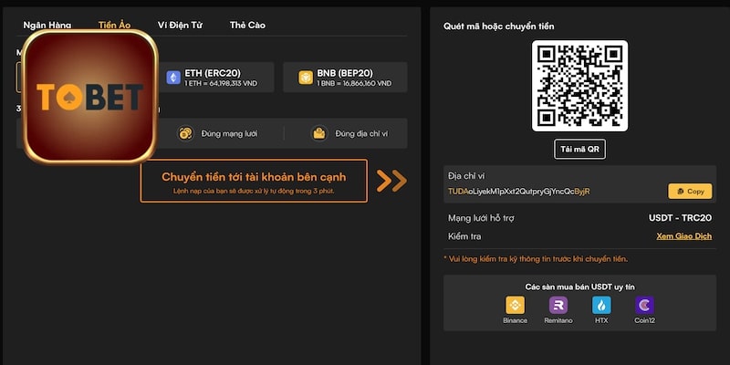 Giao dịch siêu nhanh và an toàn tại Tobet88