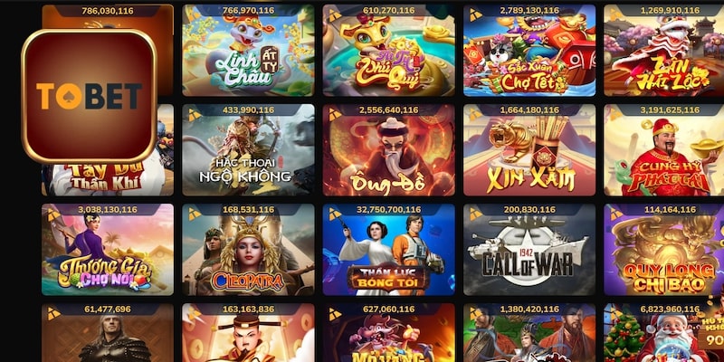 Vô vàn game slot thú vị khi chơi Tobet88
